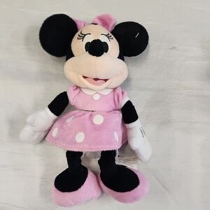 Disney Minnie Mouse Stuffed Animal Pink and Black